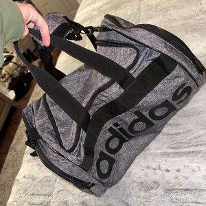 LIKE NEW! Adidas Black and Grey Sports Duffel Bag Travel Bag